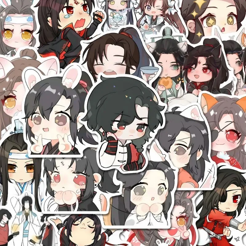 Mo Dao Zu Shi Sticker Anime Decorative Stickers Childrens Stationery Waterproof Grandmaster of Demonic Cultivation Decoration