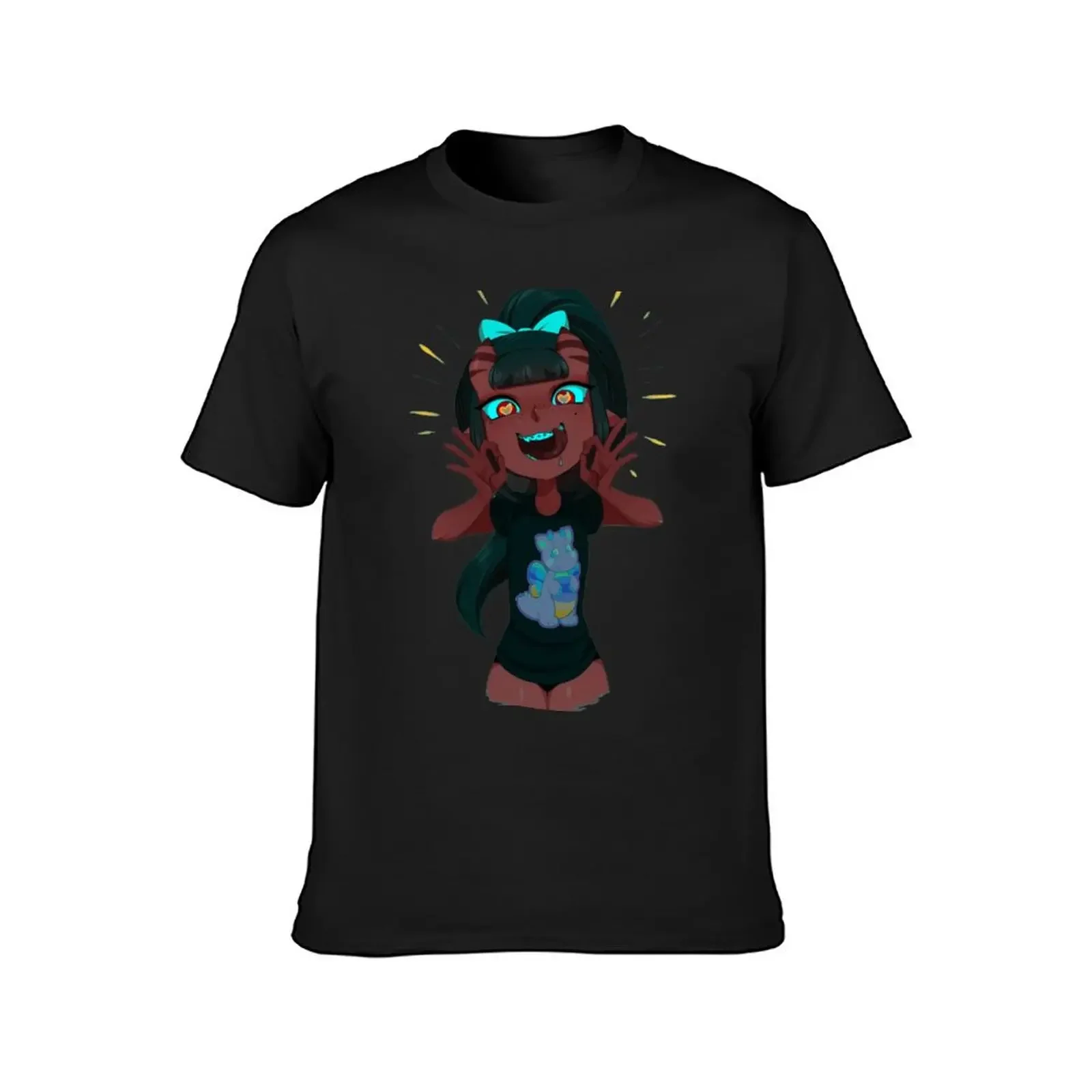 Meru The Succubus Sticker T-Shirt street wear quick-drying blacks men clothings