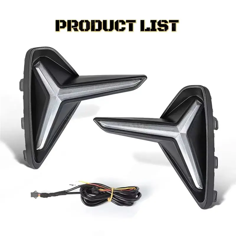 Car Accessory For Geely Emgrand EC7 DIHAO Proton S70 2021 2022 2023 2024- DRL LED Daytime Running Light With Turn Signal