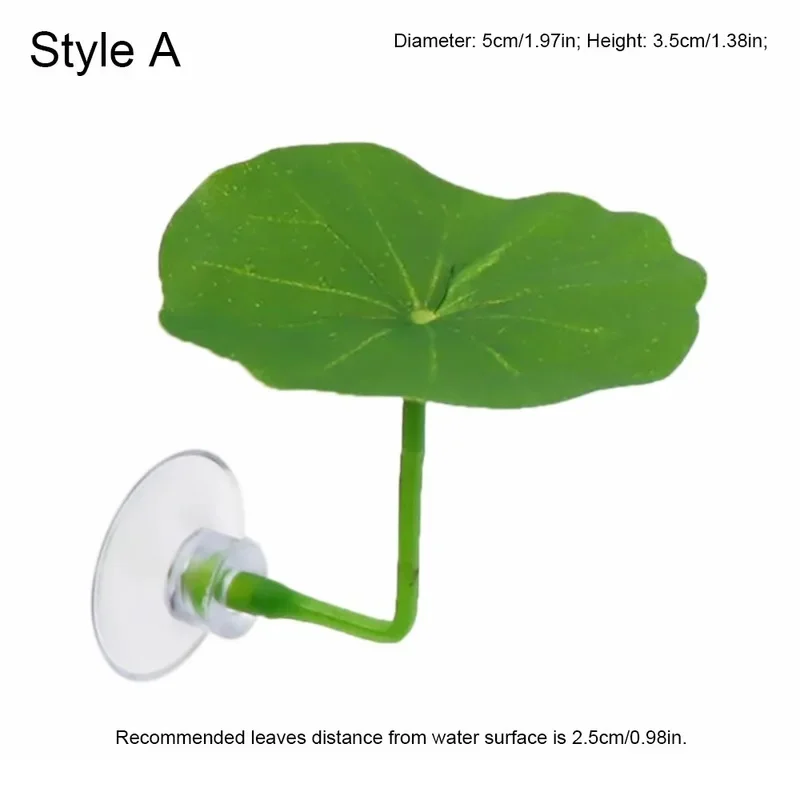 Betta Fish Rest Leaf with Suction Cup, Artificial Aquarium Leaf Hammock for Resting, Hiding and Decorative Fish Tank Setups