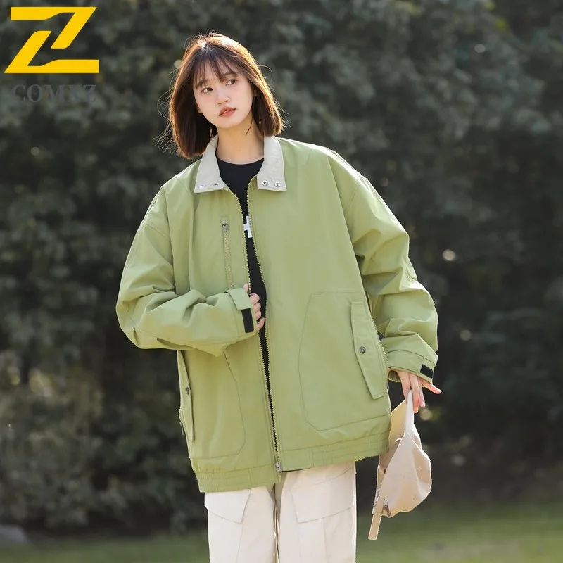 

COMXZ 2025 Мужская женская зимняя флисовая куртка-пуховик с капюшоном в американском стиле, водонепроницаемая ветрозащитная легкая ветровка больших размеров