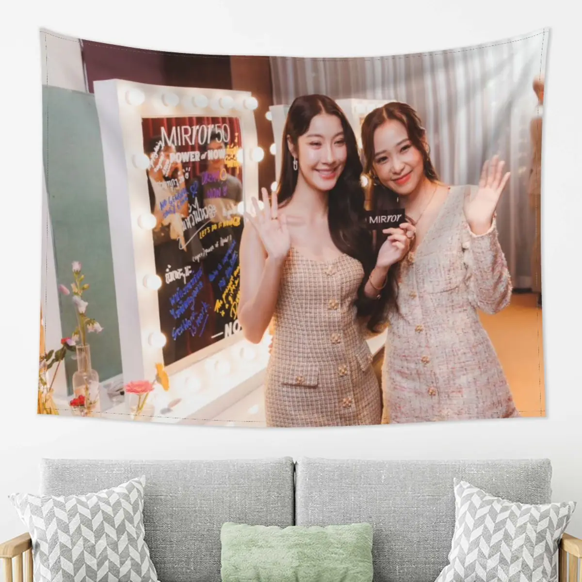 Namtanfilm Namtan Filmracha Hanging Cloth Thai TV Pluto Drama Stills Tapestry Bedroom Home Art Wall Decor Background