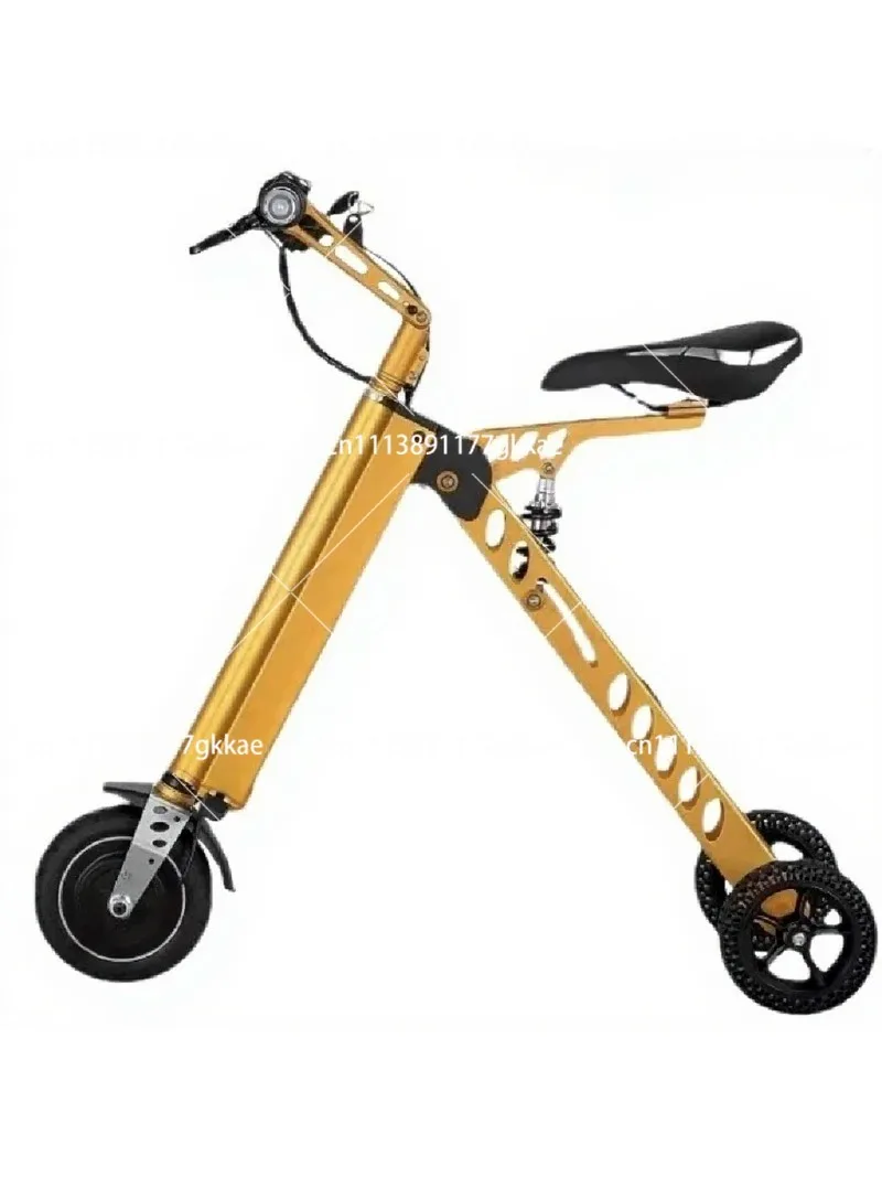 Portable Foldable 3 Wheel Electric Tricycle Lightweight Folding E-Trike Compact Commuter Mobility Scooter