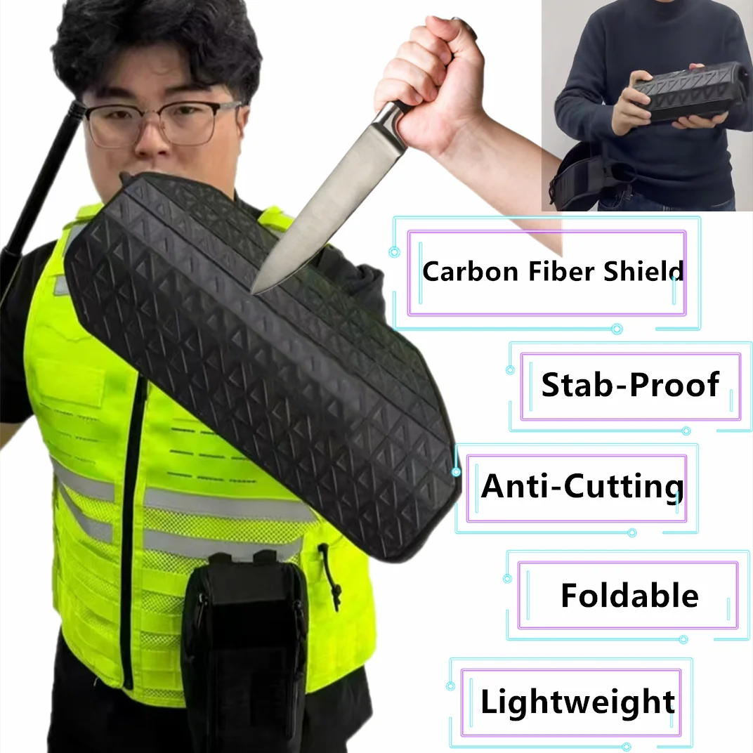 

Гибкий щит для самообороны, доска из углеродного волокна, защита от порезов, портативное оборудование для защиты личной безопасности