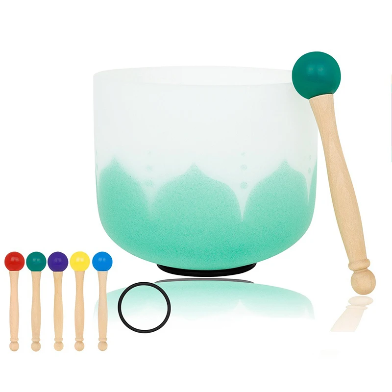 

Профессиональный деревянный молоток для поющей чаши Crystal Bowl Stick с резиновым кольцом, инструмент для звукотерапии, запчасти для ударных инструментов