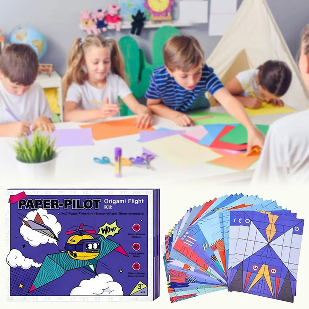 Kit de atividades de aviões de papel DIY libere habilidades práticas de criatividade para presente de Natal