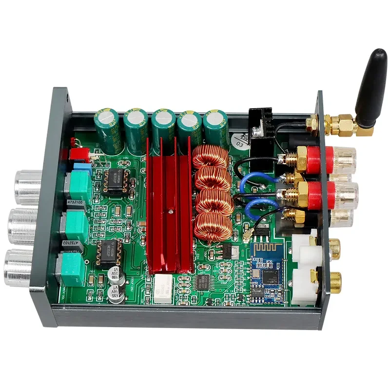 NEWBRZHIFI 2.0 Stereo Digital Power Amplifier Professional Home Audio Machine 100WX2 BT5.0 Aluminium Material