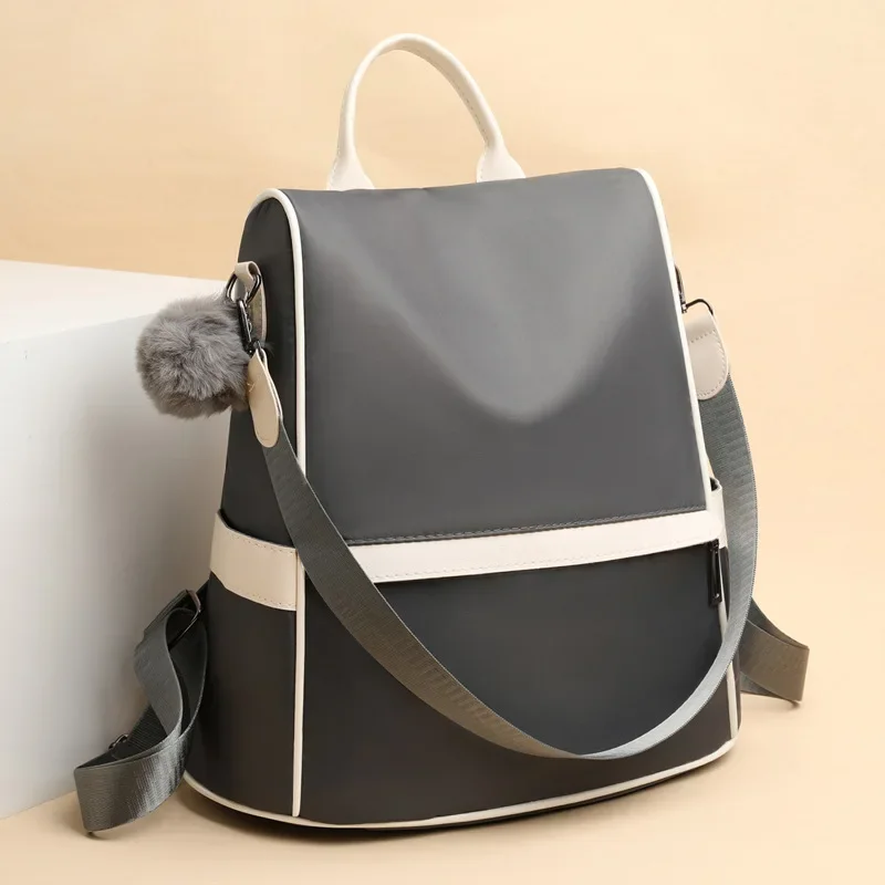 New Minimalist and Fashionable Style Backpack Anti-theft Three Purpose Single Shoulder Bag Oxford Cloth Large Capacity Backpack