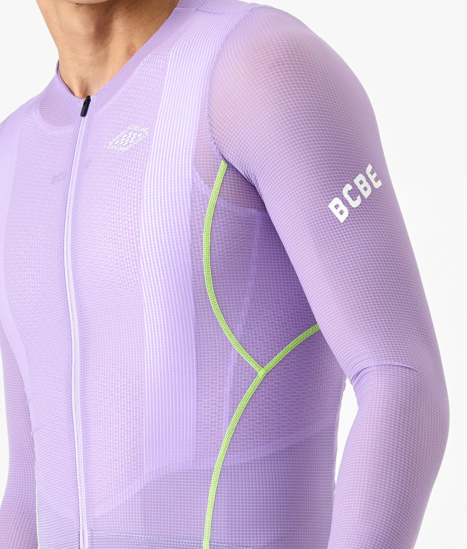 BCBE-ING Herren-Radtrikot Langarm Leichtgewicht Slim Fit Aero-Radtrikot Atmungsaktiv Schnelltrocknend Fahrrad-Radsport-Shirts – Detail 10
