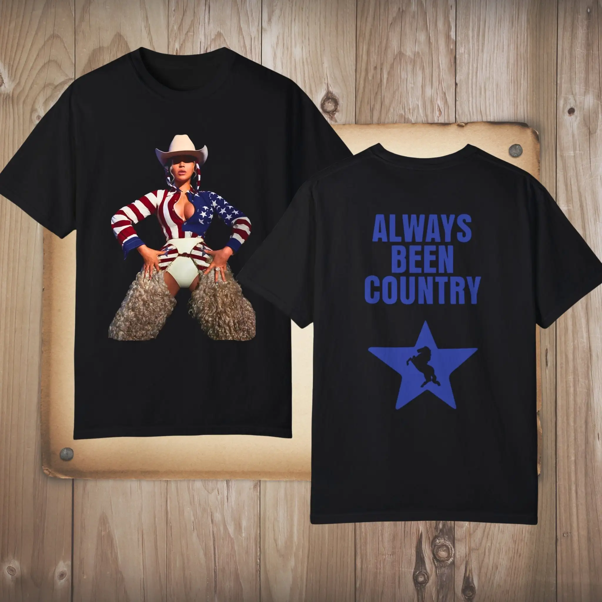 

Beyonce Cowboy Carter футболка всегда была в стране возрождения act ii ограниченный выпуск Tour Merch