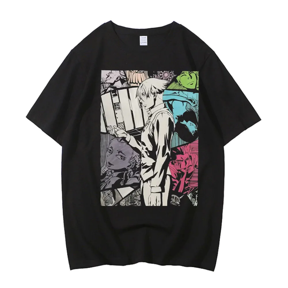 Death Parade Kaleidoscope T-Shirt Men Crew Neck 100% Cotton T Shirts Anime Short Sleeve Tees Summer Harajuku