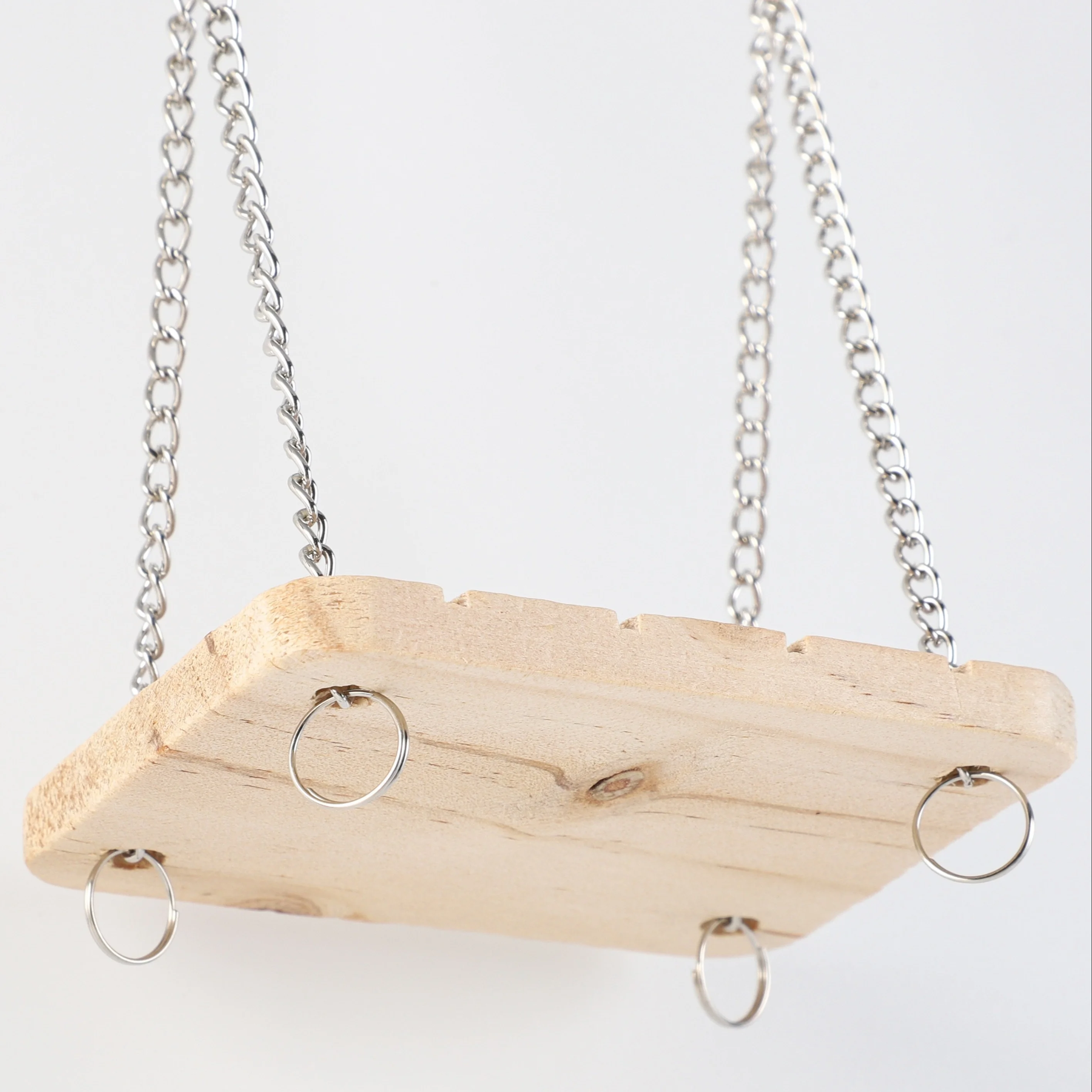 Pet Hamster Wooden Swing Toy for Small Pet Squirrel Golden Bear Guinea Pig Pet Cage Accessories Parrot Seesaw Wooden Bridge Toy view 6