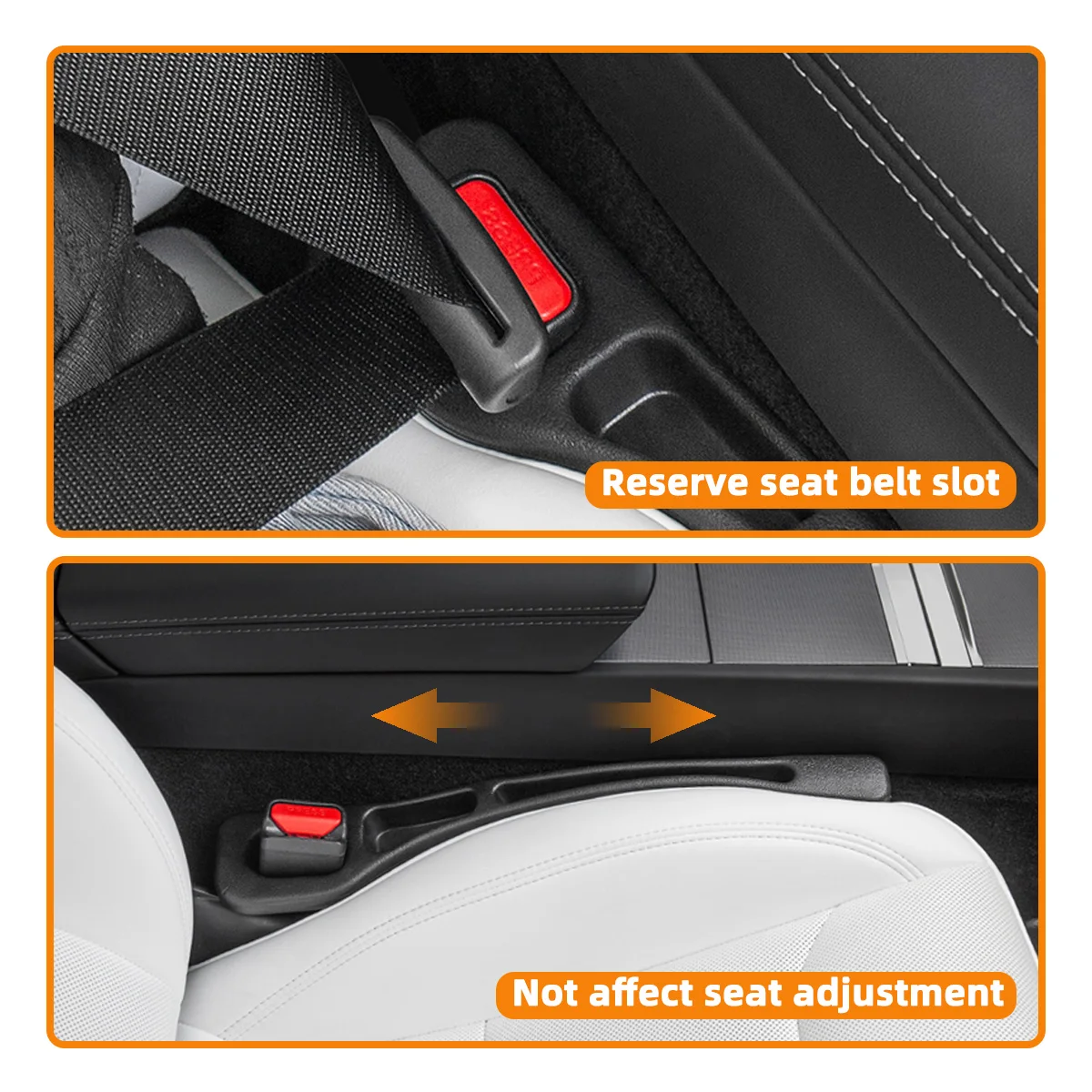  Yitong Universal Car Seat Gap Filler Plug Strip Side Seam Black Leak Proof Organizer Interior Decoration Automotive Parts view 4