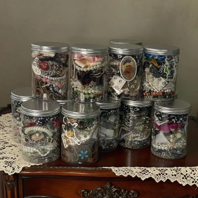 

Fashionable Women Fabric Jewelry Box Set with Earrings Bracelets Pendants 1/10/30/50 Pieces Gift