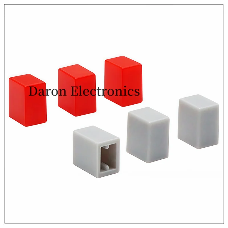 10PCS Plastic rectangular key cap: 7*5.2*8.5mm square hole 3.2*3.2mm touch switch key cap