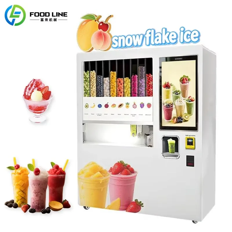 Smart Automatic Slushie Vending Machine Interactive Smoothie Maker for Cafés, Malls and Event Locations