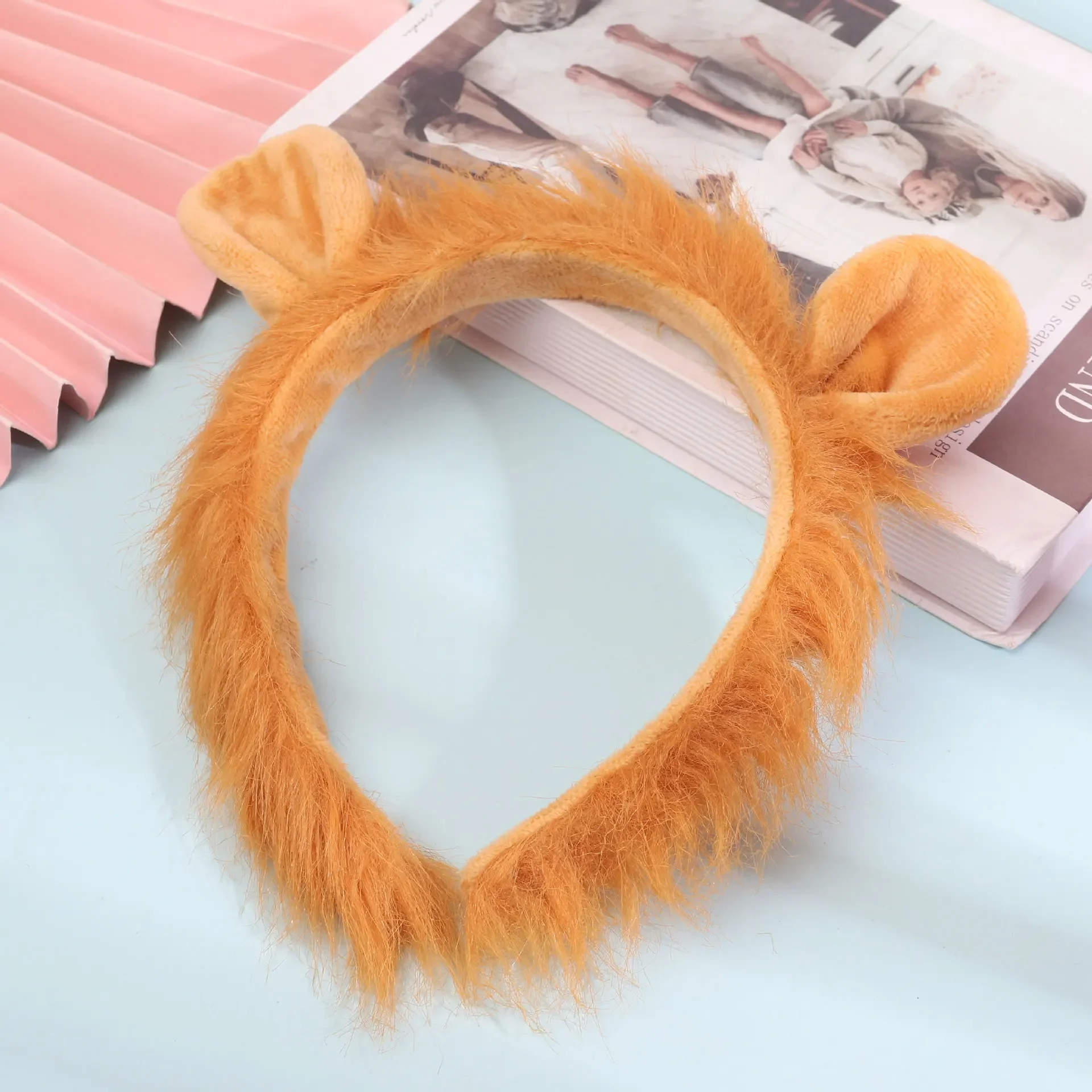 Halloween Animal Costume Accessories Lion Beast Headband Ear Tail Bow Tie Tutu for Children Kids Girls Fancy Dress Up Christmas