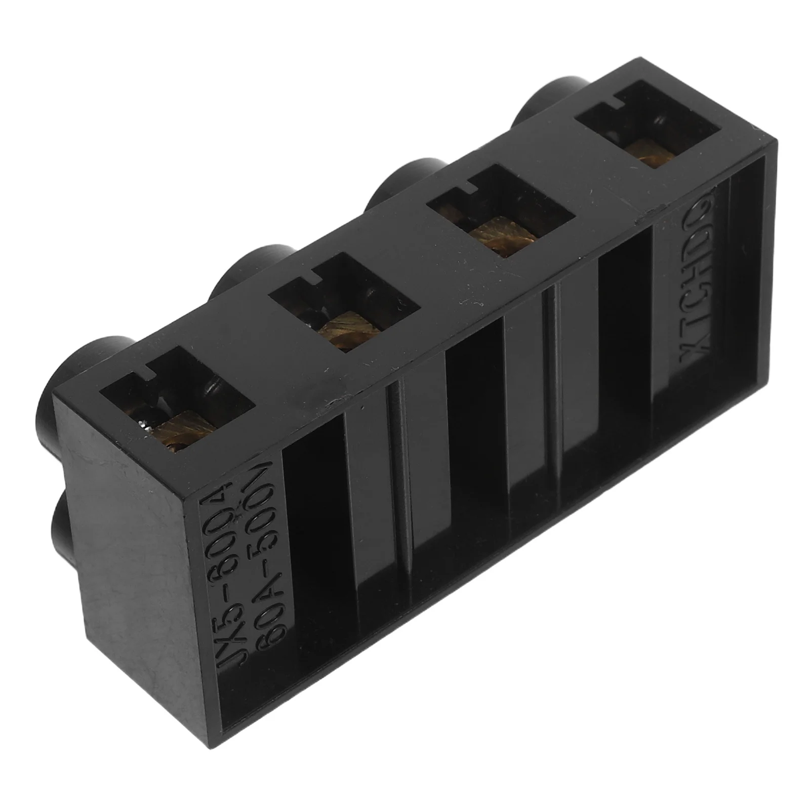 

4 Position Dual Row Screw Terminal Block High Flame Resistance Electrical Barrier Strip For Heavy-Duty Power Wiring Ground