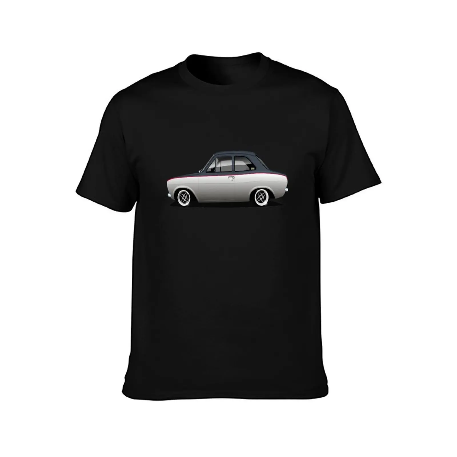 Mk1 Escort Two Tone T-Shirt Minimalist Casual Short Sleeve Top T-Shirt