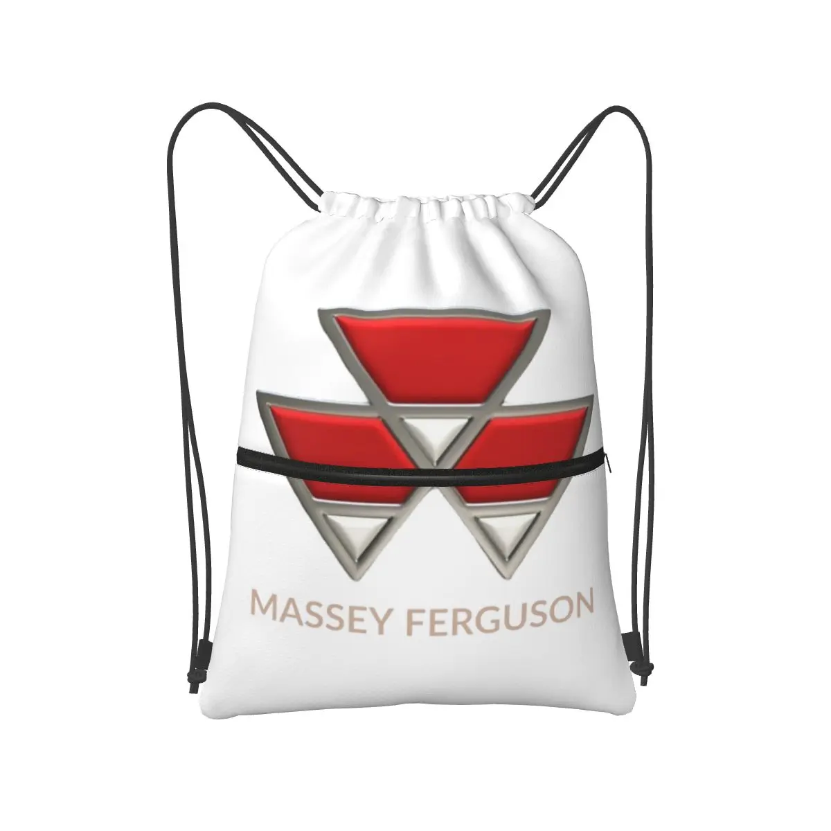 2025 Massey Ferguson Logo Backpacks Fashion Drawstring Bags Sports Bag Book Bags for Man Woman Students