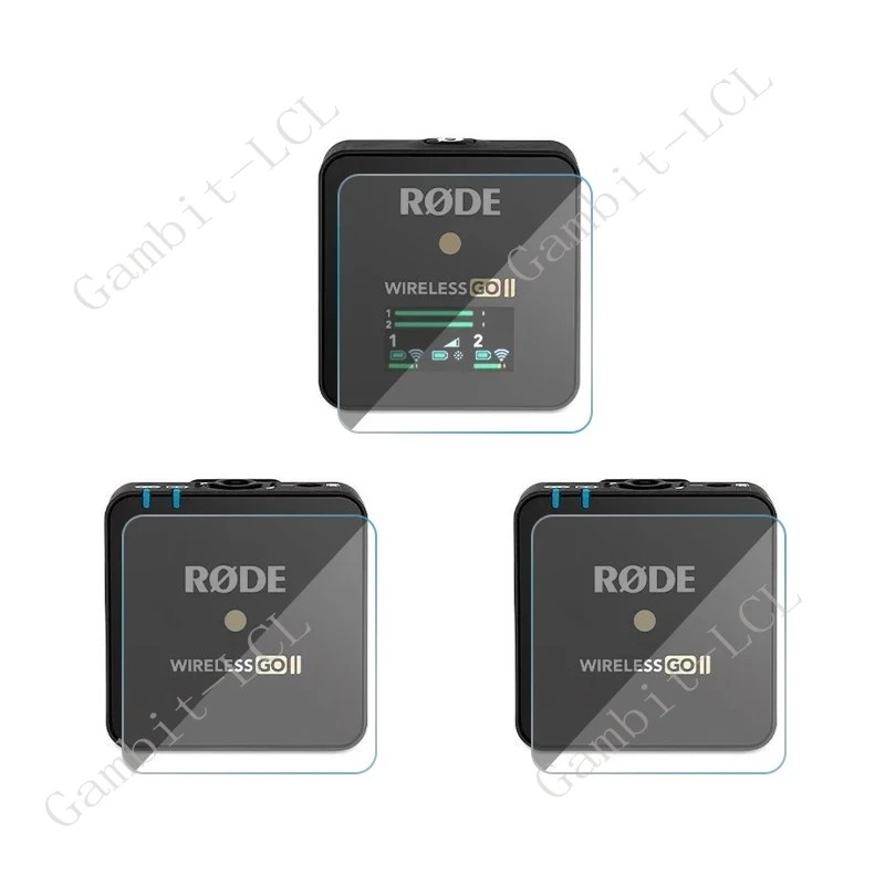 2PCS-5PCS Original 9H HD Tempered Glass For Rode Go II Wireless RodeGoII Microphone Display Screen Protector Cover Film