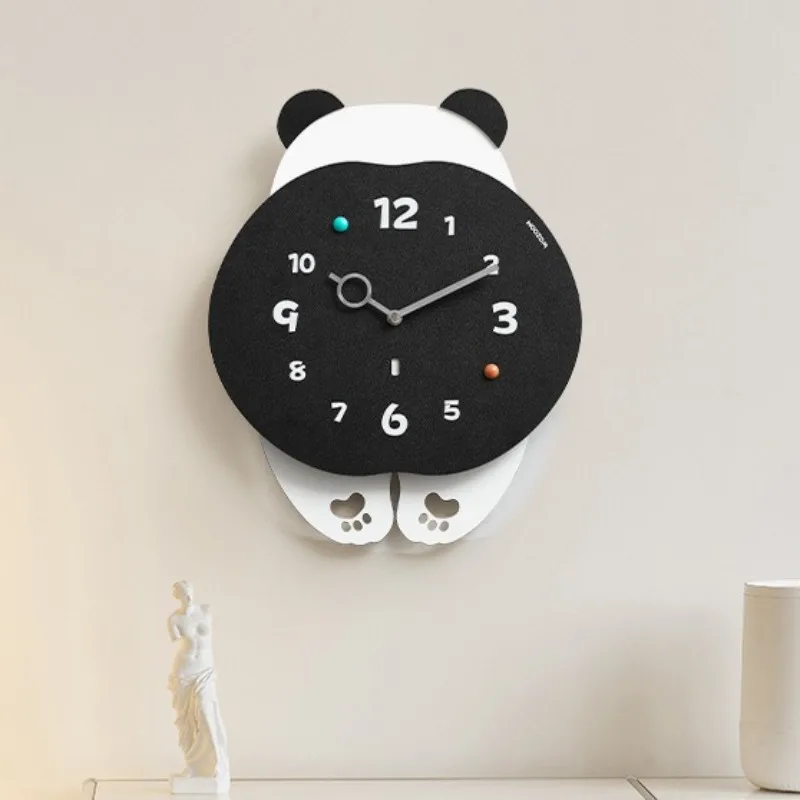 Simple Wall Clocks Interesting Pet Rocking Creative Shape Wall Clocks Living Room Modern Atmosphere Cartoons Home Decoration