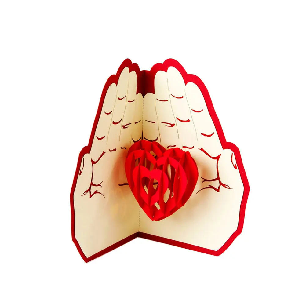 

3D Up Greeting Cards Hand-Carved Personalized Custom Hollow Design for Anniversary Birthday Wedding Easter
