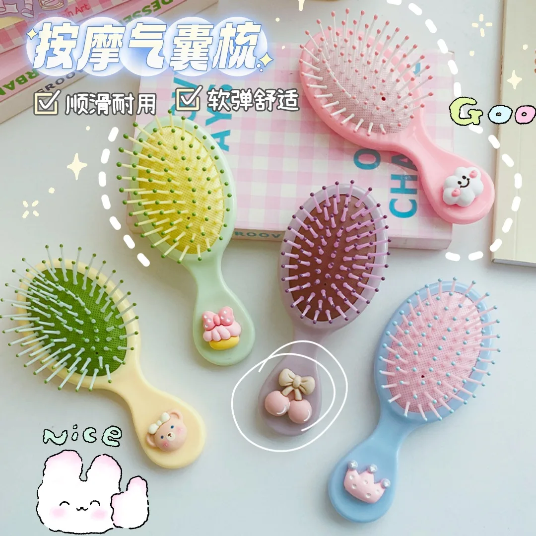 Children\'s Comb Girl Cute Cartoon Brush Comfortable Head Massager Comb Children\'s Portable Antistatic Comb Hair