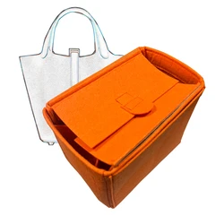 Para picotin 18 22 26 insert bags organizador bolsa de maquiagem organizar interior bolsa portátil base shaper-feltro premium (artesanal/20)