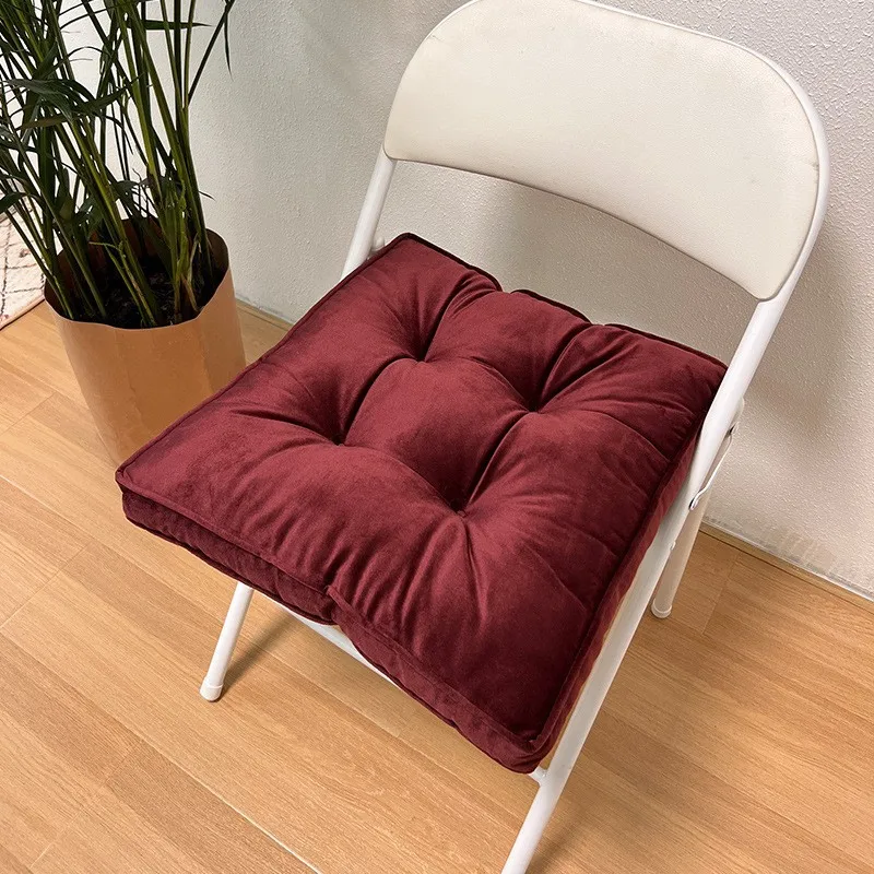 Nordic stijl stoelkussen huishoudelijk erker tatami effen kleur Nederlandse fluweel kantoor mat PU Tuan stoelkussen decoratie