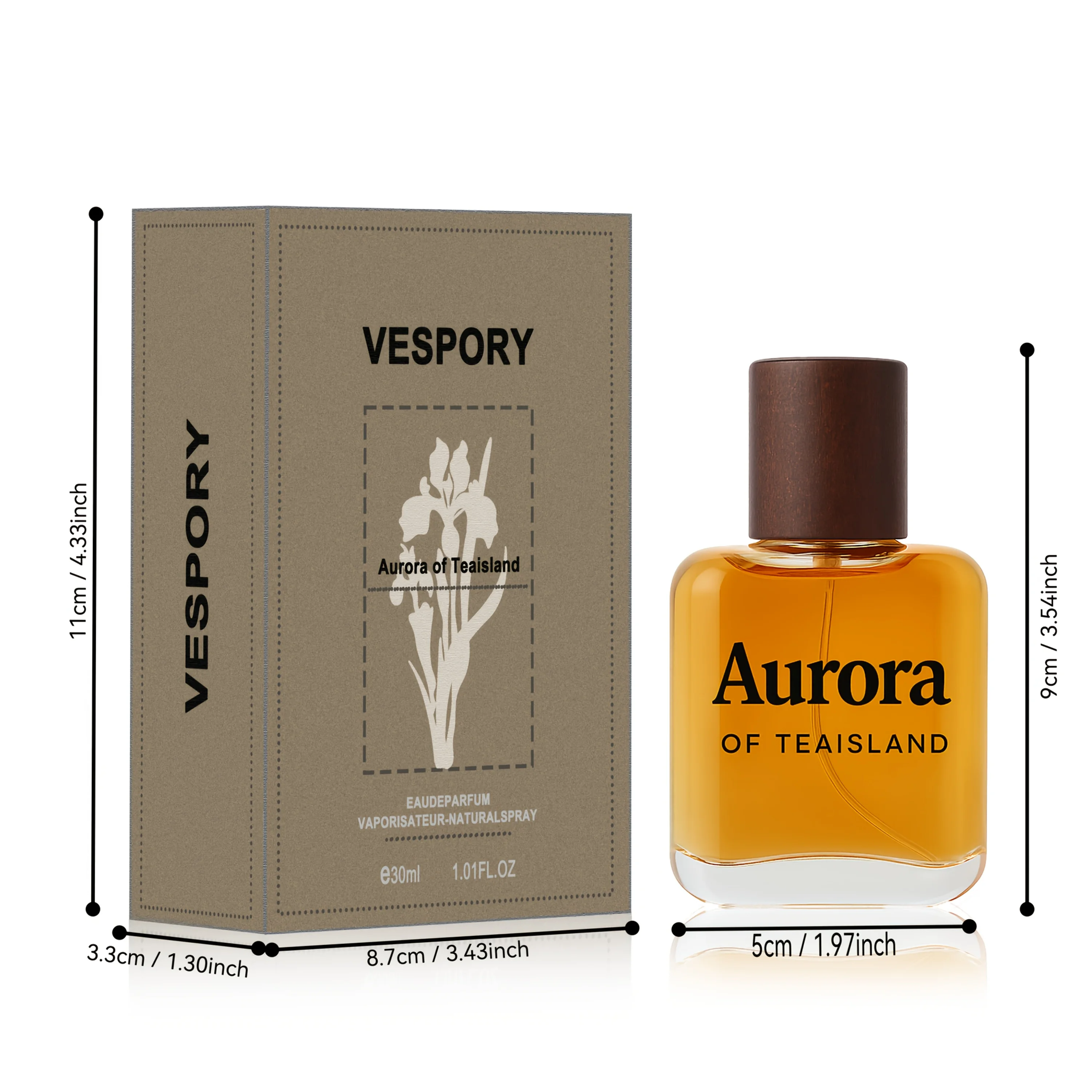 Oud Wood Heren Keulen 1,01oz - Kenmerkende Oud & Woody Notes, Langdurig, Ideaal cadeau voor feesten en speciale gelegenheden