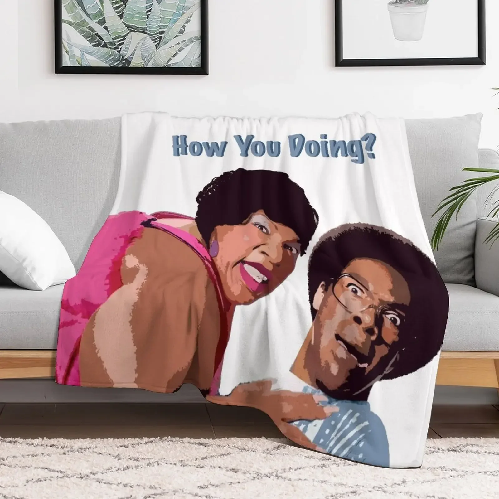 Norbit - HOW YOU DOING Throw Blanket Thins Retros sofa bed Soft Big Blankets