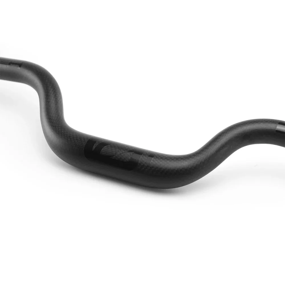 ULLICYC 25.4/31.8mm Diameter ALL 3K Carbon Riser Handlebar MTB Handlebar 560-720mm Matte