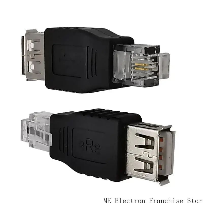 T5EA USB 2.0 USB-A Female To RJ11 6P2C Male Ethernet Phone Connector Adapter