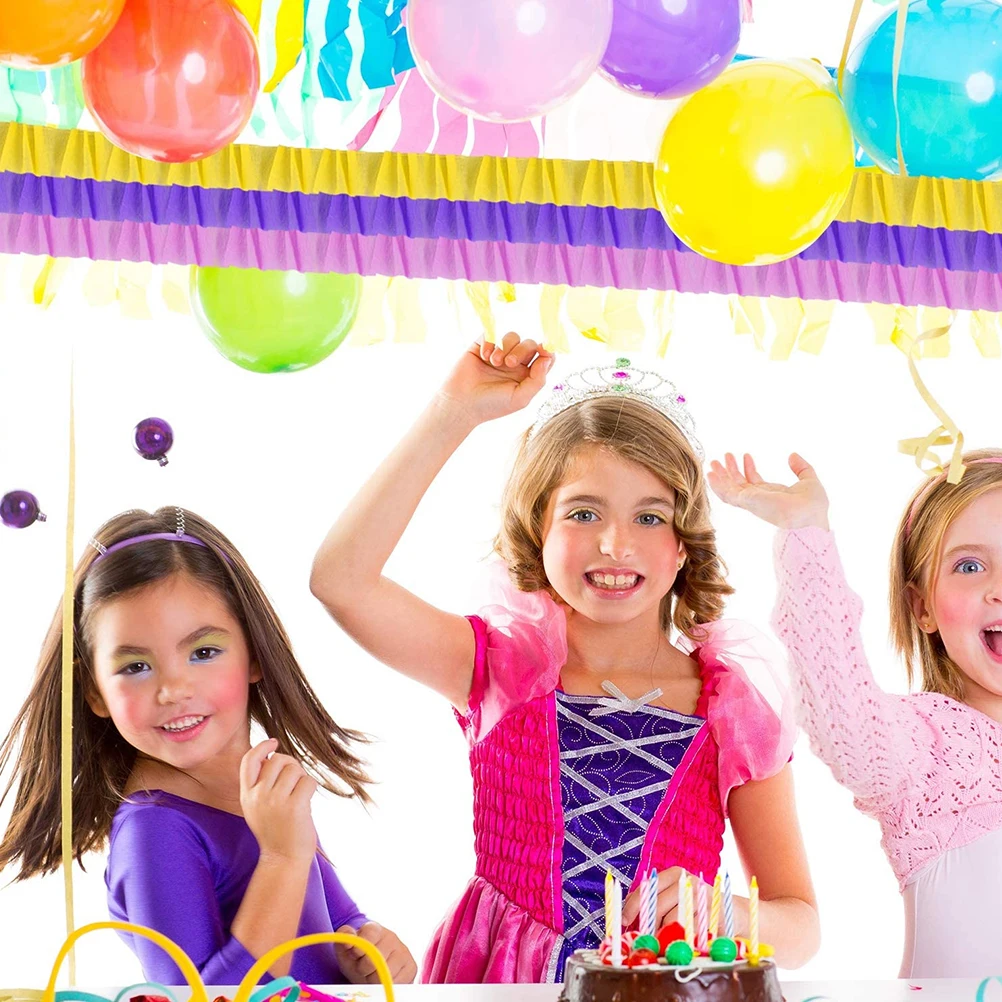 

12 Pcs Decorative Wedding Decoration Ribbons Green Streamers Party Crepe Paper Baby Dark