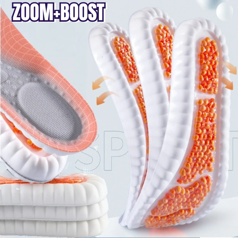 

Sport Insoles Full for Feet PU air cushion Sole Soft Breathable Shock Absorption Running Shoes Pad for Arch Support Insole