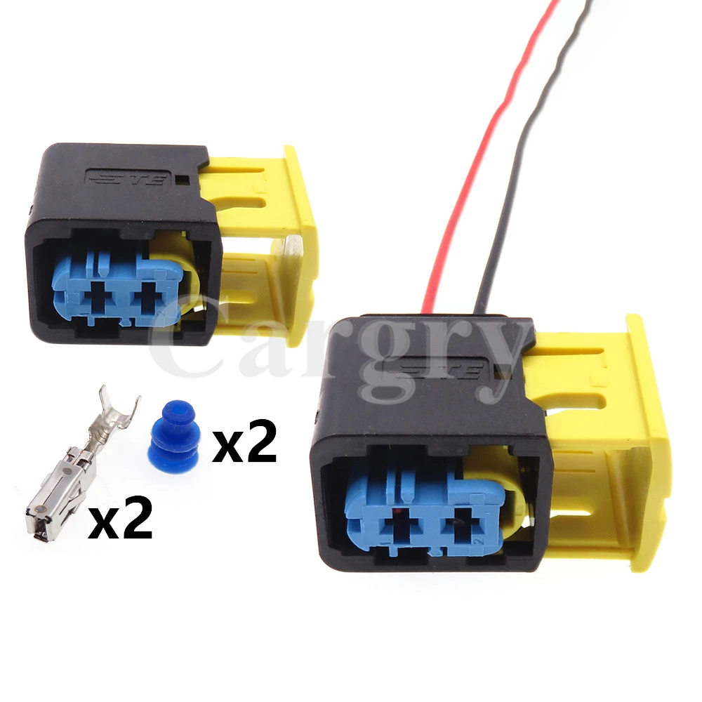 1 Set 2P 4-1418483-1 0-1418451-1 AC Assembly Car Waterproof Wire Socket Auto Modification Plug Automobile Cable Connector