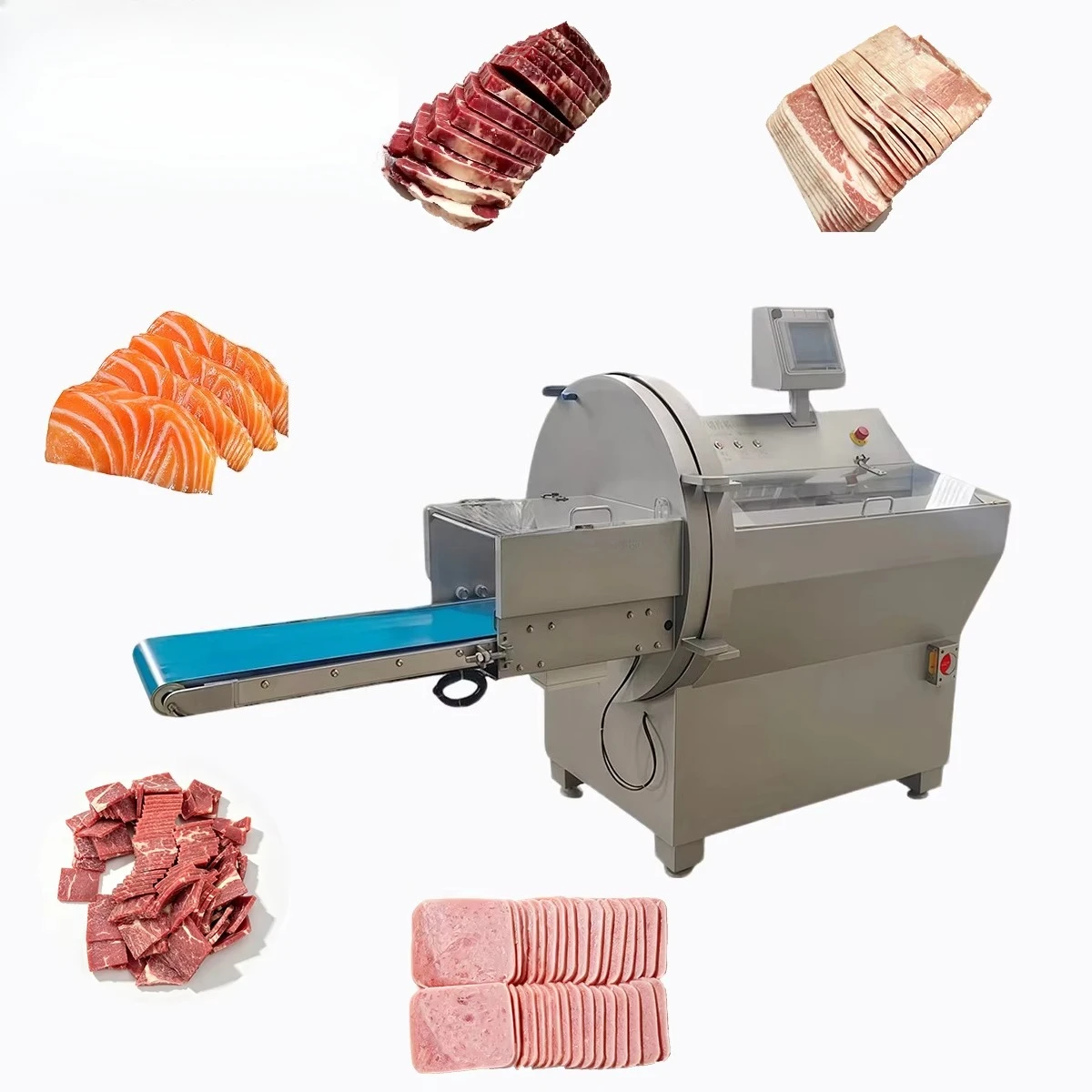 FOODLINE Frozen Meat Cutter Heavy Load Frozen Meat Cutting Machine For Slaughter House Subsequent Meat Processing