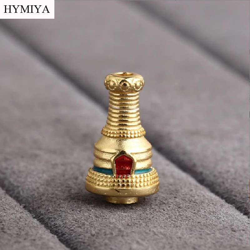 

100% 925 Silver Tibetan Tower Bead Sterling Buddhist Prayer Beads Guru Cap Jewelry Findings