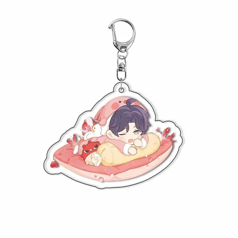 Anime Love and deepspace 6CM Xavier Sylus  Zayne Rafayel Acrylic KeyChain chiikawa Figures Birthday Gift