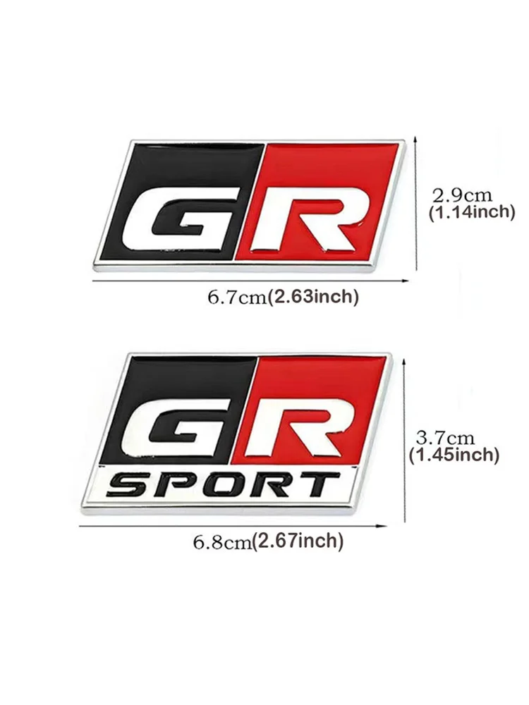 Car Sticker GR Sport Logo Emblem Badge Decals for Toyota HV YARiS RZ RC RS C-HR Corolla Prius Harrier Camry Tacoma Venza rav4 GR