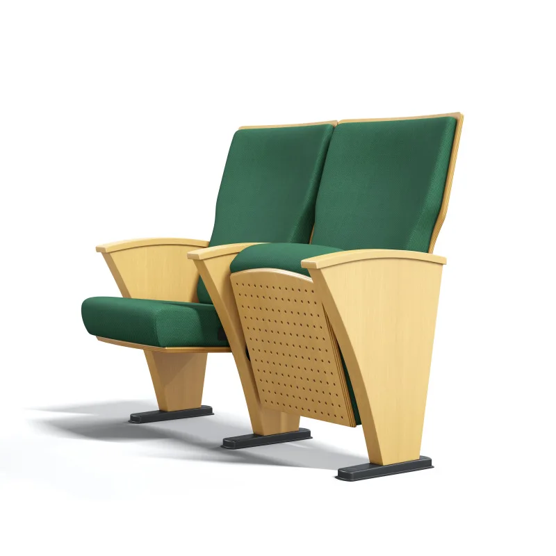 Modern simple solid wood frame seat Academic lecture hall Cinema church Multifunctional auditorium chair