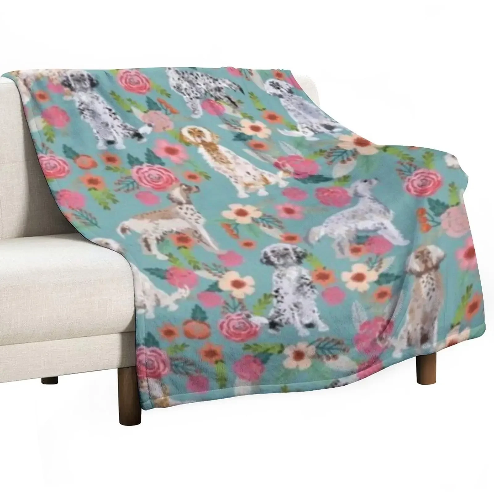 

ENGLISH SETTER Throw Blanket Single Heavy Picnic Blankets