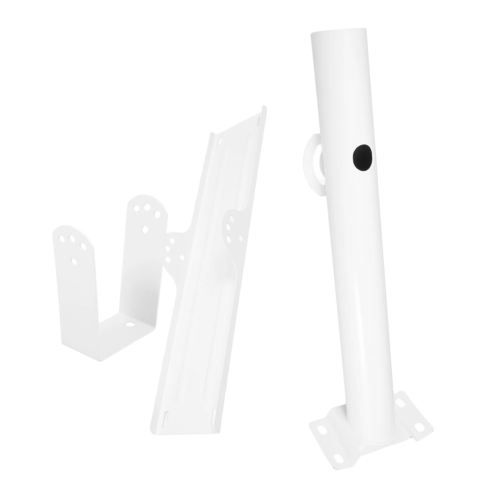 

Solar Lights Bracket Kit White Metal Poles Mounting Split Fence Street Tray Screws Outdoor LED Advertising Bracket