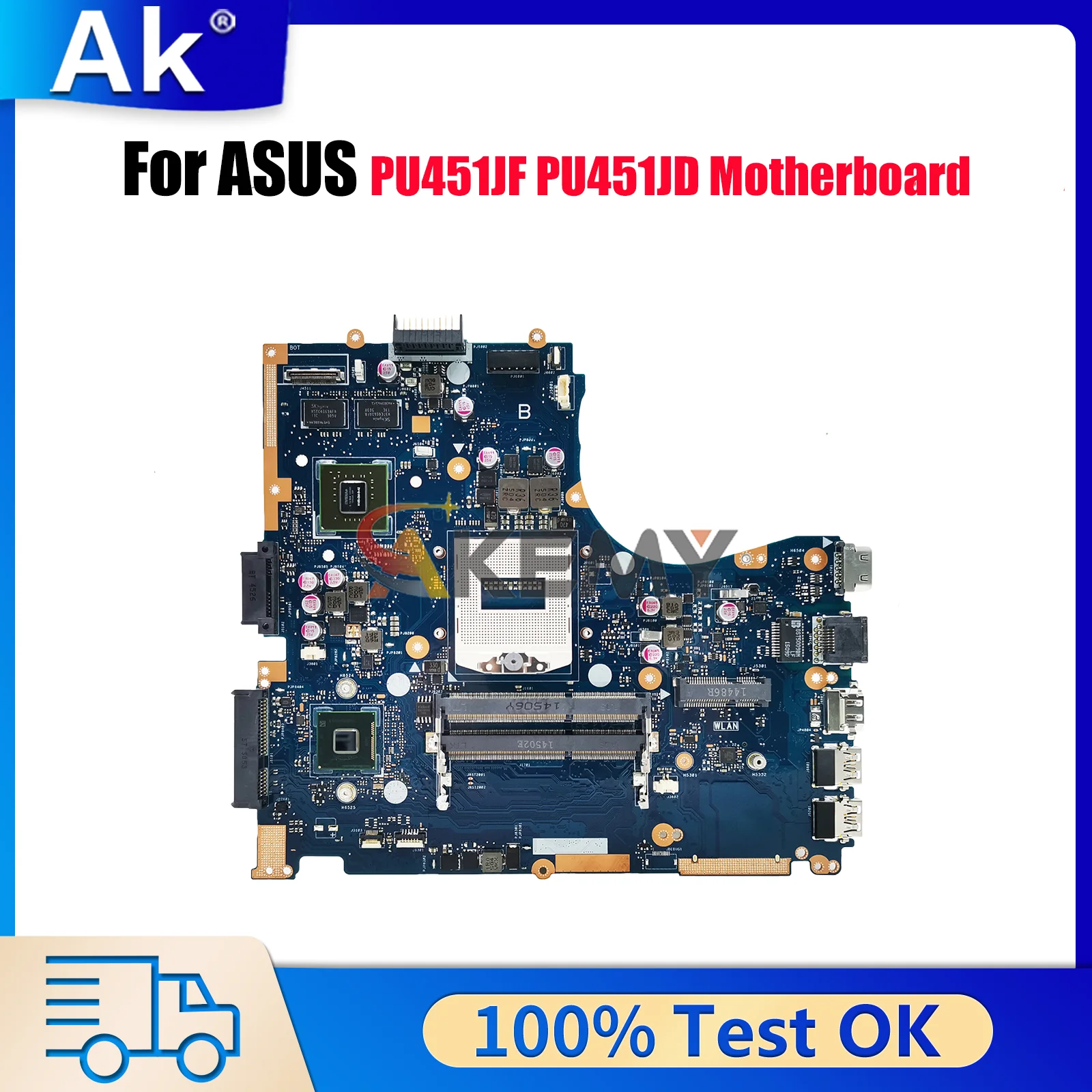

PU451JF Материнская плата для ноутбука ASUS VivoBook PU451JD PU451JF PU451J Материнская плата для ноутбука на складе 100% тестирование ОК быстрая доставка