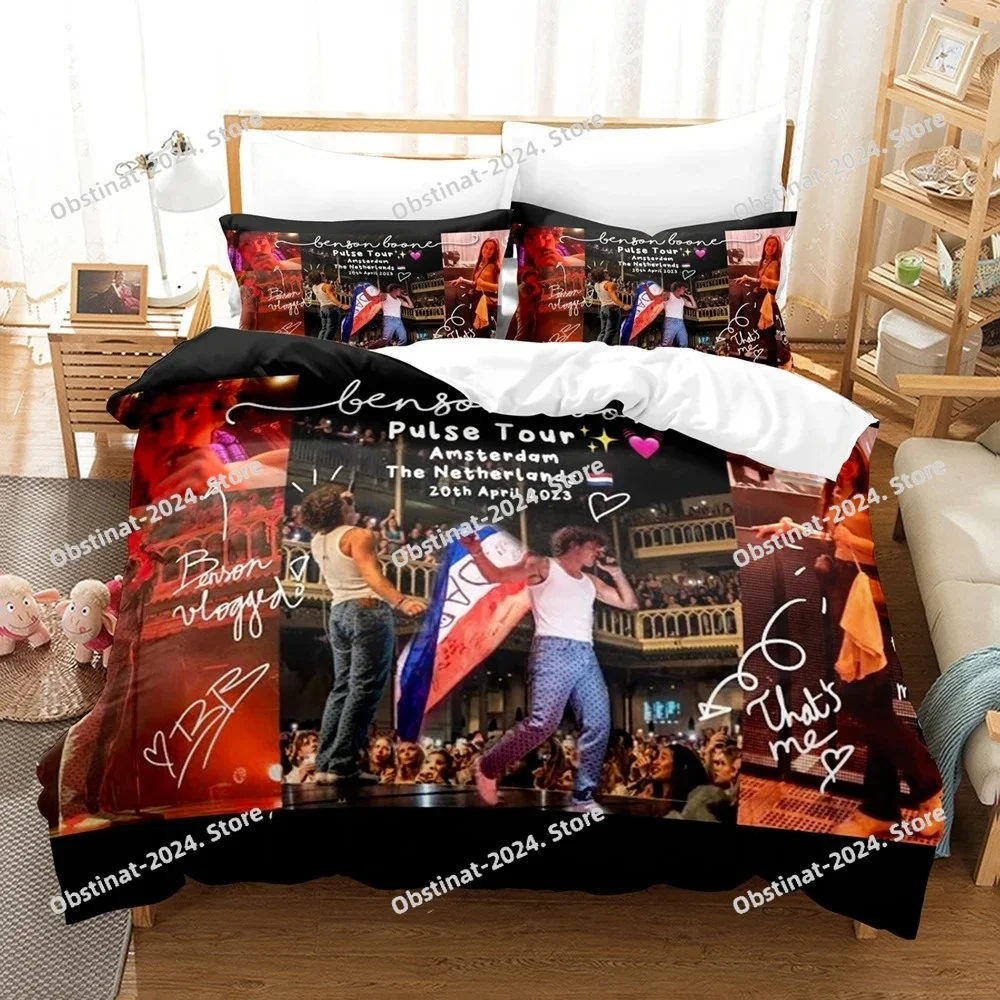 

Benson Boone concert Bedding Set Single Twin Printed Bed Set With Pillowcase Bed Duvet Cover Single Double Queen Super King Size