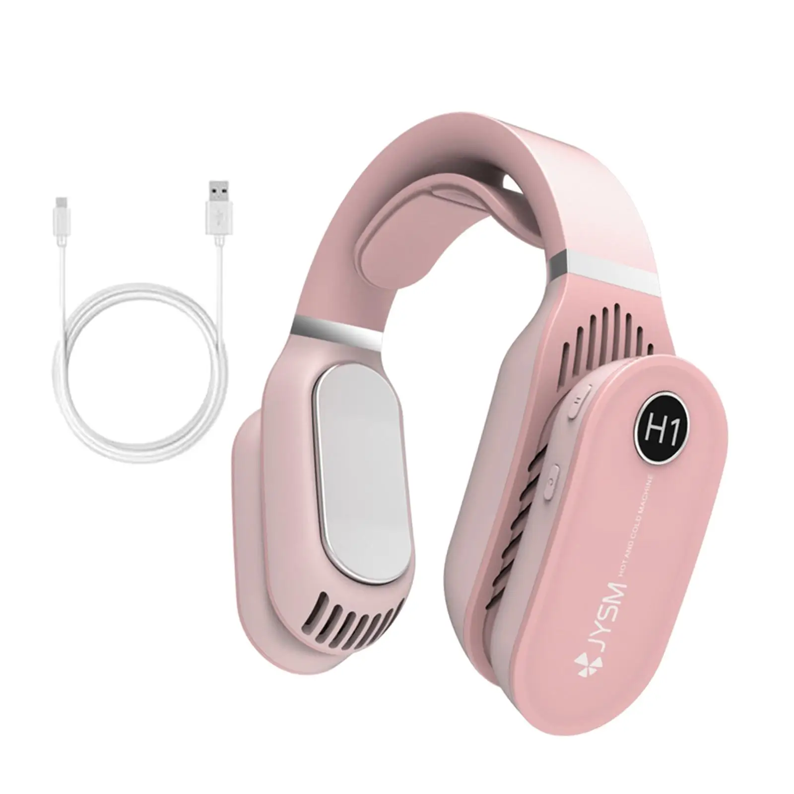 Neck Hanging Fan Cooling Warm Portable Wearable Adjustable No Hair Twisting Bladeless Fan for Women Men All Year Sports Outdoor