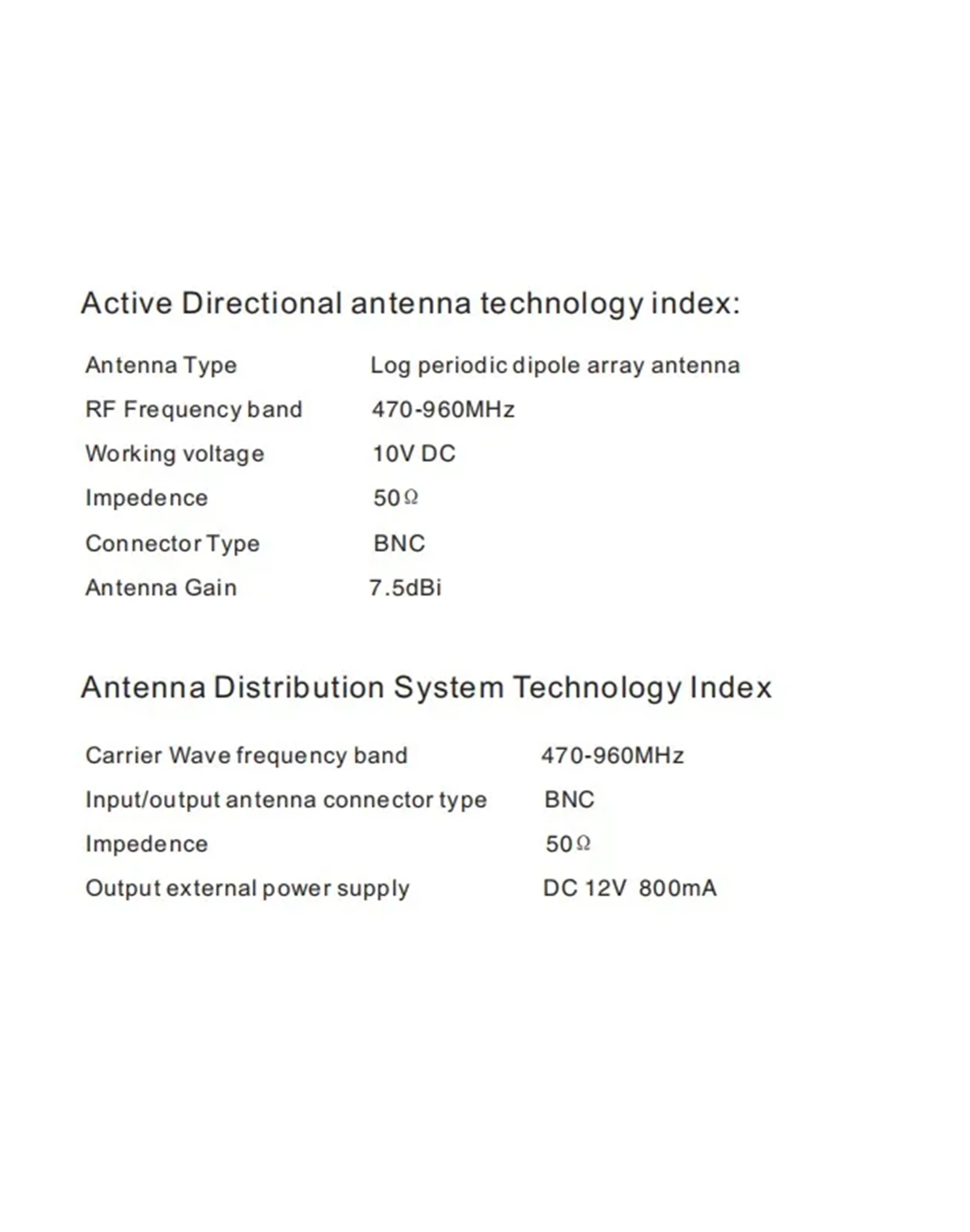 SENNESAI UA845 هوائي مكبر للصوت نظام الموزع UHF 470-900MHz تردد 10 قنوات انتينا الداعم للميكروفون اللاسلكي #3