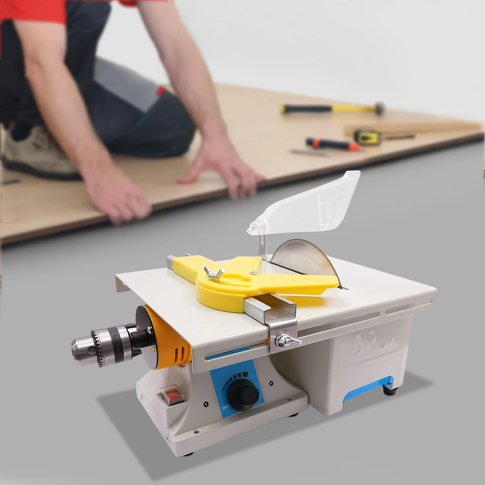 

Настольная пила 750 Вт для деревообработки, портативная, 110 В, с регулируемой скоростью, для точной резки, полировки и шлифовки до 38 мм