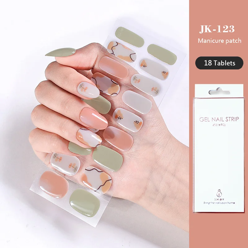 24 punte colla per olio fototerapia UV adesivi per unghie in Gel Semi-polimerizzato pasta per unghie Semi-cotta Set completo di lampada UV per Nail Art ghiacciata necessaria